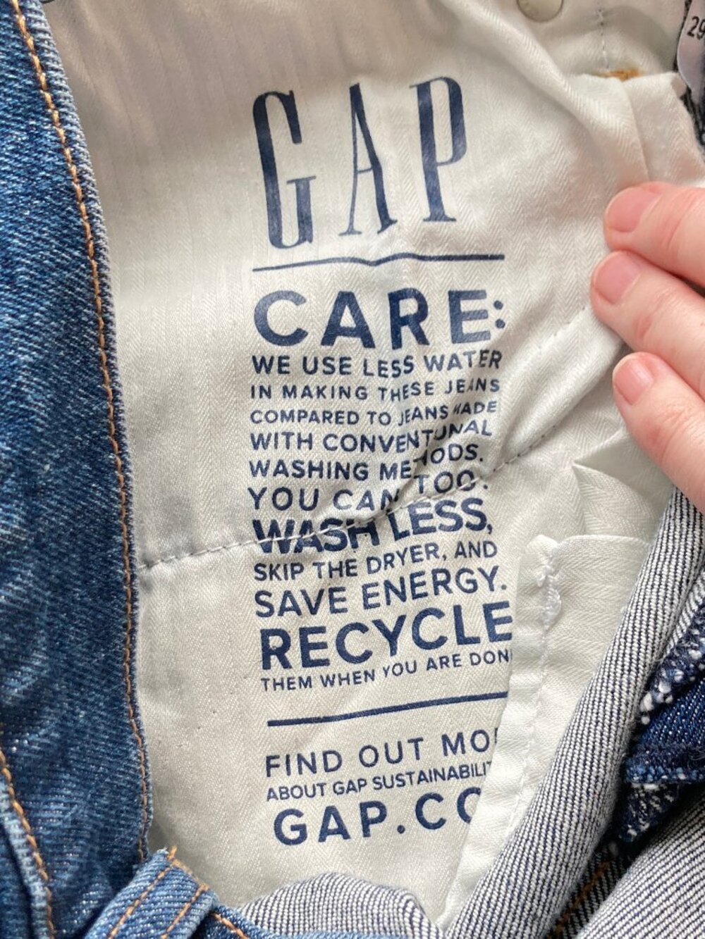 Gap High Rise Stride Wide Leg Jeans - Picture 6 of 8